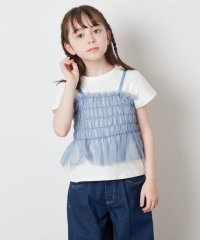 a.v.v(KID'S)/[140－150]チュールキャミドッキングＴシャツ/505890328