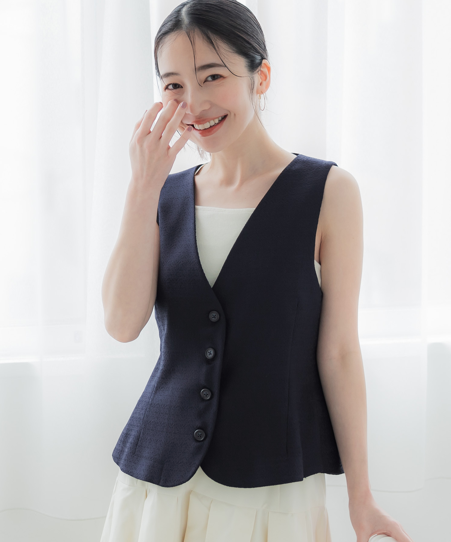 ◎クルチアーニ　サイドスリット　サマーニット　Vネック　ターコイズ　コットン40 楽天市場】【クーポンで2999円 7/28 17:59まで】ニット
