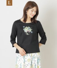 TO BE CHIC(L SIZE)/【L】コットンポンチ モチーフカットソー/506004279