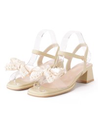 Lace Ladies/レースレディース Lace Ladies パールリボンバックストラップパンプス/506019941