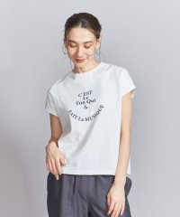 BEAUTY&YOUTH UNITED ARROWS/コットン ロゴプリント フレンチスリーブ Tシャツ/506026106