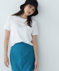 NATURAL BEAUTY BASIC/箔ロゴプリントTシャツ/506032153