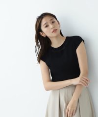 NATURAL BEAUTY BASIC/フレンチスリーブシアーラインニット/506032157