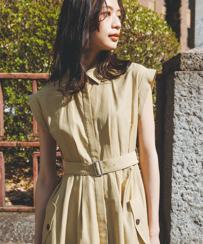 楽天市場】【SALE／50%OFF】フレンチスリーブシャツワンピース