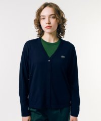 LACOSTE/UVカット 吸水速乾 COOL MAX クールマックス Vネックニットカーディガン/506040798