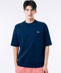 LACOSTE Mens/オーガニックコットン 裏パイル地 オーバーサイズ プレミアム半袖スウェット/506040802