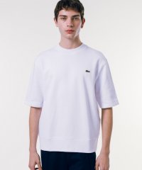 LACOSTE Mens/オーガニックコットン 裏パイル地 オーバーサイズ プレミアム半袖スウェット/506040802