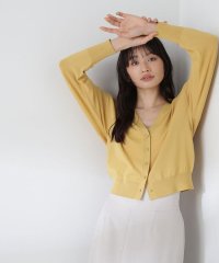 NATURAL BEAUTY BASIC/レーヨンナイロンシリーズ Vネックボクシーカーディガン/506040921