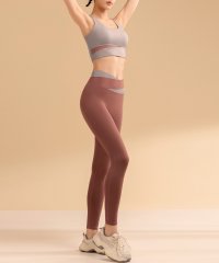 TeddyShop/テディショップ Teddyshop レディース カップ付きフィットネスヨガウェアブラトップス+パンツレギンス 上下セットアップ/506041090