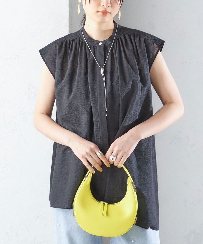 SHIPS for women / シップスウィメン 〈手洗い可能〉コットン リップル アシメ ブラウス ◇ セール】〈手洗い可能〉コットン リップル アシメ ブラウス