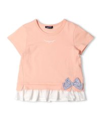 moujonjon/【子供服】 moujonjon (ムージョンジョン) リボン付きフリルTシャツ 80cm～140cm M42809/506041510