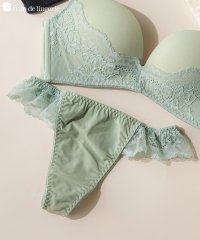 fran de lingerie/シンプルデザイン劇的な付け心地＆バストメイクのブラとお揃いTバックショーツ 「ドラマティカルブラ タンガ」 Tバック タンガ/506041580