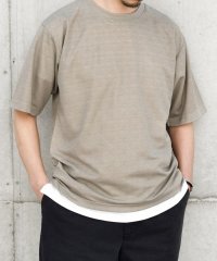 SHIPS any MEN/SHIPS any: ライト 杢調梨地 フェイクレイヤード Tシャツ◆/506041630