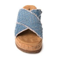 MINNETONKA/ミネトンカ MINNETONKA 厚底クロスベルトサンダル posey－563482－blu－ddnm/506041838