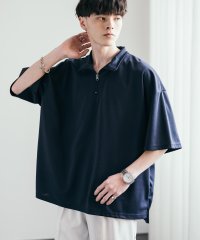 Rocky Monroe/接触冷感 カットソー ハーフジップ 半袖 ストレッチ メンズ レディース Tシャツ 無地 オーバーサイズ ビッグシルエット ワイド ルーズ リラックス ゆったり/506047508