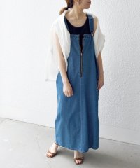 SHIPS any WOMEN/《予約》SHIPS any: フロントジップ ジャンパー スカート［SHIPS any DENIM］/506048270