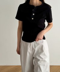 CANAL JEAN/RED CHOP WORKS(レッドチョップワークス) ヘンリーネック半袖Tシャツ/506048283