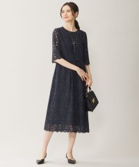 JIYU-KU(LARGE SIZE)/【洗える】フルールコードレース ワンピース/506048296