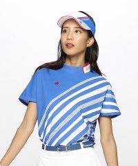 le coq sportif GOLF /【ワイドフィット】ボーダーモックネックシャツ【アウトレット】/505875838