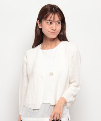 LAPINE BLANCHE/ラピーヌ ブランシュ LAPINE BLANCHE 7G抄繊糸 ガーターカーディガン/506032589