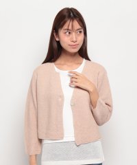 LAPINE BLANCHE/ラピーヌ ブランシュ LAPINE BLANCHE 7G抄繊糸 ガーターカーディガン/506032589