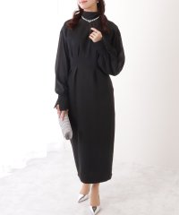 Lace Ladies/レースレディース Lace Ladies フェイク レイヤード ハイネック ウエスト タック ワンピース/506033023