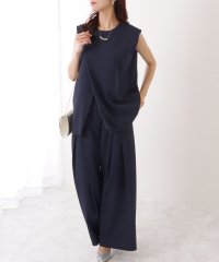 Lace Ladies/レースレディース Lace Ladies タック ワイド ノースリーブ パンツ セットアップ/506033143