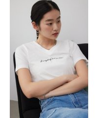 AZUL by moussy/フロントメッセージロゴTシャツ/506048463