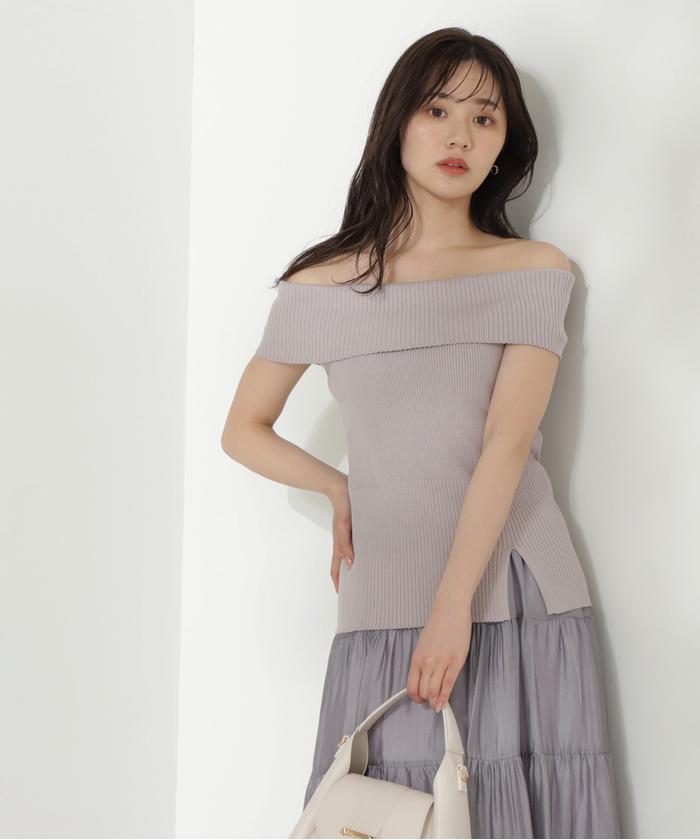 セール50%OFF】オフショルニット(506048545) | プロポーション