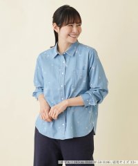 Leilian PLUS HOUSE/ミニフラワー刺繍ブラウス【L JEANS】/505995296