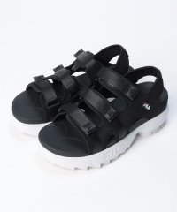 FILA（Shoes）/DISRUPTOR SD PUFFY / ディスラプター SD パフィー  厚底ストラップサンダル  / ブラック/506032945