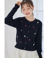 tocco closet/ＵＶカット加工フルーツ刺繍入りカーディガン/506033594