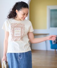 CARA　O　CRUZ/洗える ペイズリーTシャツ/506047693