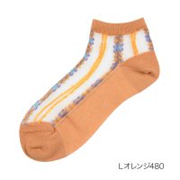 fukuske FUN/フクスケ ファン fukuske FUN fukuske FUN ： チェーン柄 ソックス クルー丈 テグス シアー(3162ー64M) 婦人 女性 レディース/506048943