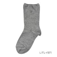 HANAE MORI/ハナエモリ HANAE MORI HANAE MORI(ハナエ モリ) ： 無地 ワンポイント ソックス クルー丈 (3303ー600) 婦人 女性 レディース/506048945