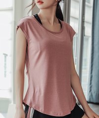 TeddyShop/テディショップ Teddyshop レディース フレンチスリーブメッシュヨガトップス/506050189