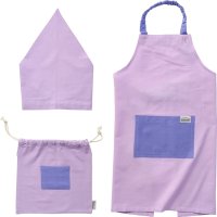 BACKYARD FAMILY/バックヤードファミリー BACKYARD FAMILY habituel キッズエプロン 三角巾 巾着付き/506050487
