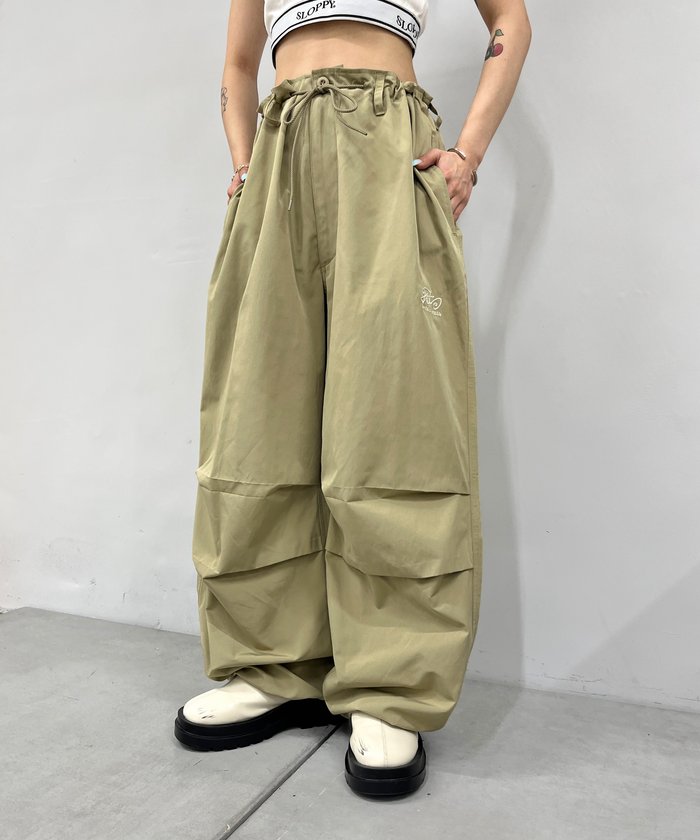 セール】【WHO'S WHO gallery】パラシュートワイドパンツ