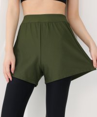TeddyShop/テディショップ Teddyshop レディース レイヤード風ショートパンツ一体型 ラッシュガードレギンス/506051041