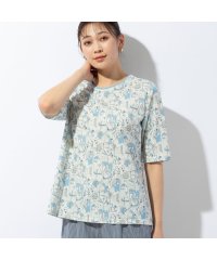 MISSEL/街並み柄 コットンTシャツ/506051198