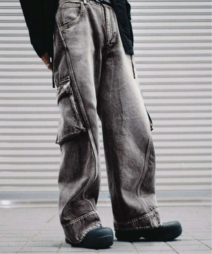 YUKI HASHIMOTO / ユウキハシモト】TWISTED DENIM CARGO YUKI HASHIMOTO / ユウキハシモト】TWISTED DENIM CARGO