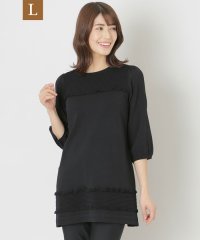 TO BE CHIC(L SIZE)/【L】レーヨンナイロン ニットチュニック/506030722