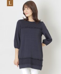 TO BE CHIC(L SIZE)/【L】レーヨンナイロン ニットチュニック/506030722