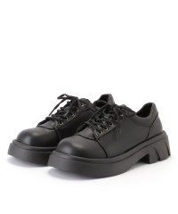 Lace Ladies/レースレディース Lace Ladies フェイクレザー 厚底 レースアップ ラウンド スニーカー/506035045