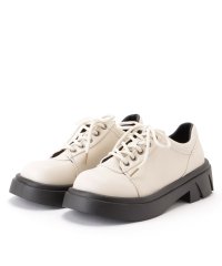 Lace Ladies/レースレディース Lace Ladies フェイクレザー 厚底 レースアップ ラウンド スニーカー/506035045