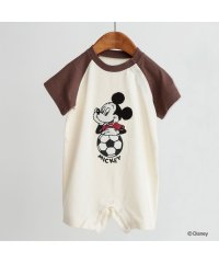 BRANSHES/【Disney/ディズニー】サガラ刺繍ラグラン半袖カバーオール/506035876
