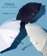 POLO RALPH LAUREN(umbrella)/【WEB限定】日傘 ワンポイントポロベア刺繍×フリル 1級遮光 長傘/506039895