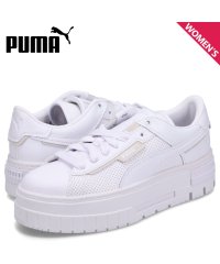 PUMA/PUMA プーマ スニーカー メイズ クラッシュド レザー レディース 厚底 MAYZE CRASHED LEATHER WNS ホワイト 白 396011－0/506051326