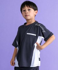 WASK/【速乾/接触冷感】【お揃い】配色ポケットロゴラグランメッシュTシャツ(100~1/506052209