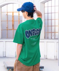 GLAZOS/【STREET】バックグラフィック発泡プリントビッグ半袖Tシャツ/506052608